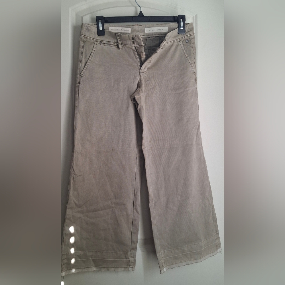 Antropologie pilcro and the letterspress hypen womens pants sz 25 cotton boho